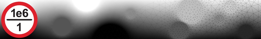 Original milamin.org banner: the 1e6/1 road-sign logo on a finite element mesh