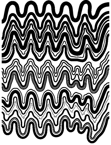 Multilayer folding simulation, run 15
