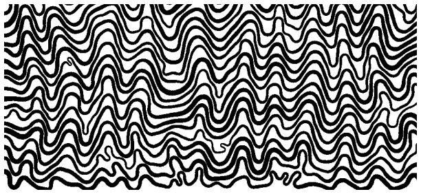 Multilayer folding simulation, run 8